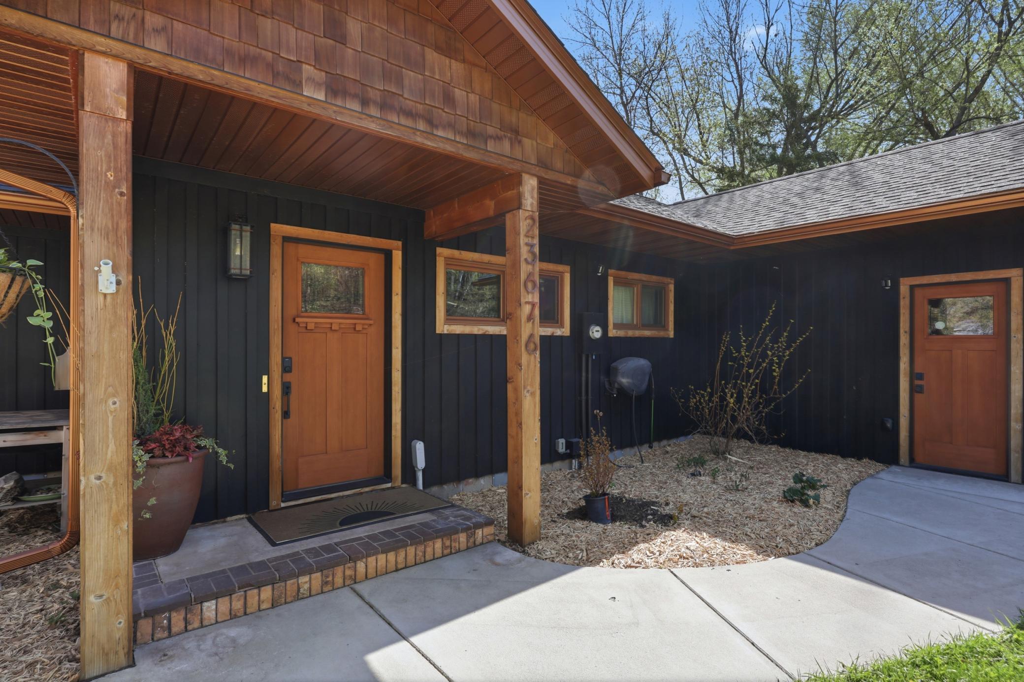 Front Entrance- Copper Soffits
