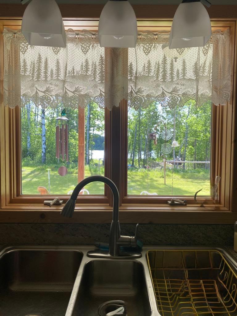 View of river from kitchen