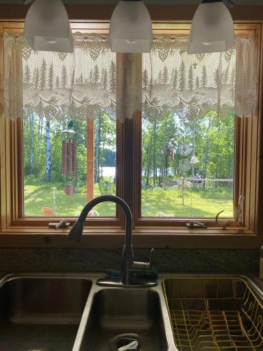View of river from kitchen