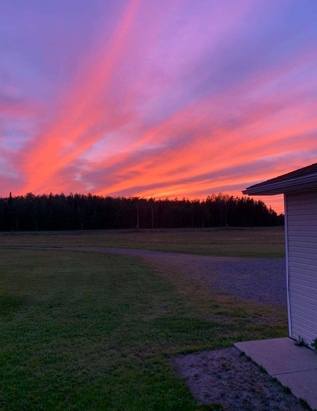 Sunset from the house