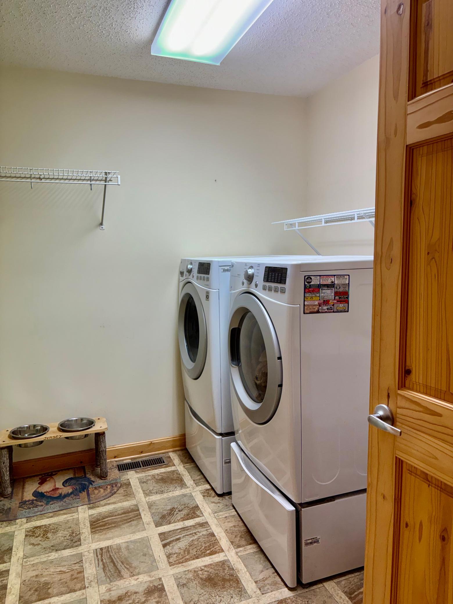 Separate laundry room