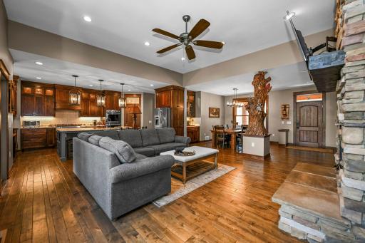A spacious main living area that blends comfort & craftsmanship