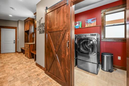 Main level laundry right off mudroom/kitchen