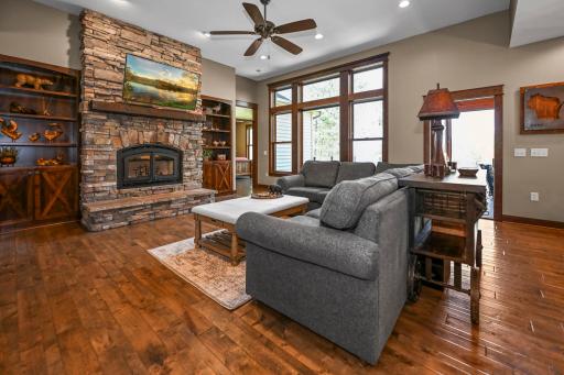 Cozy evenings by the fire after a day on the lake