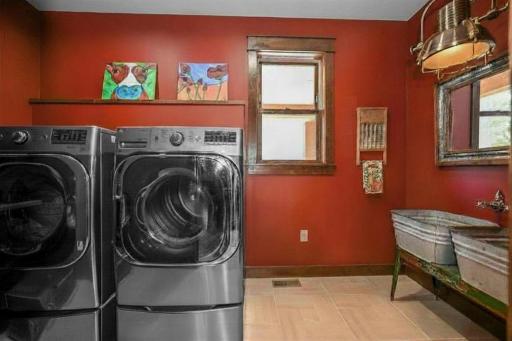 Even the utility spaces feel warm & inviting