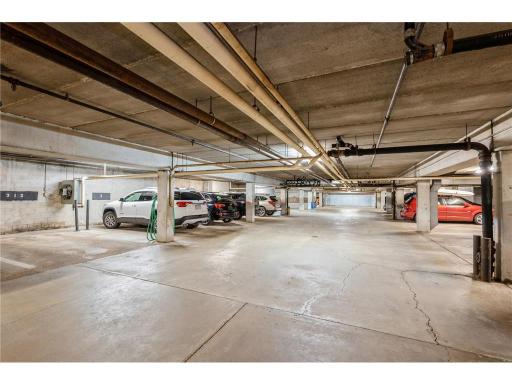 Under Ground secure garage with devoted parking & storage spaces for each resident
