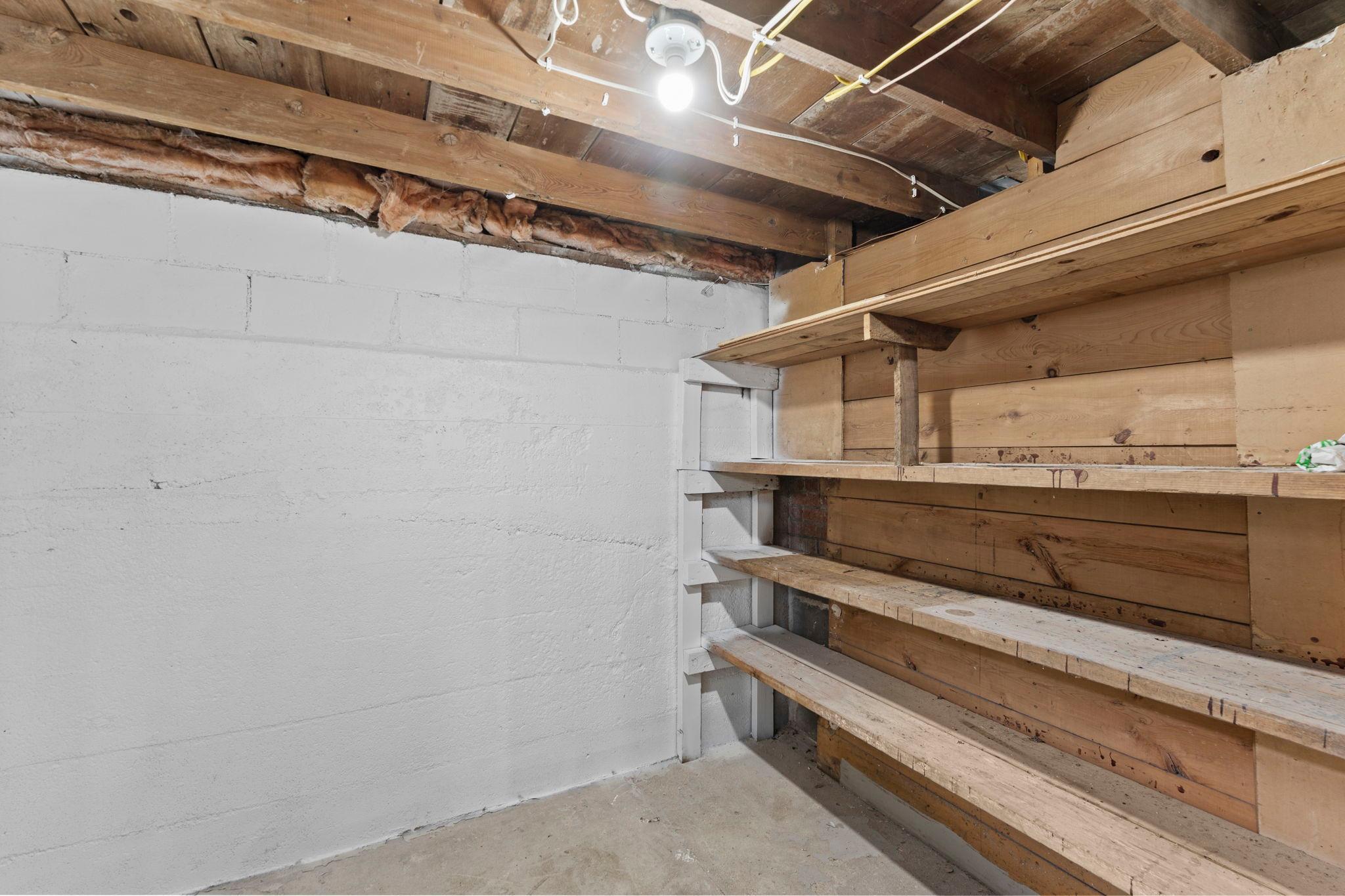 Separate storage room