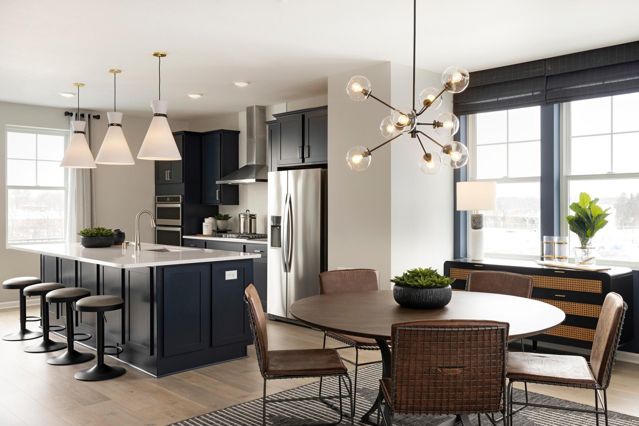 Photo is of a model home.