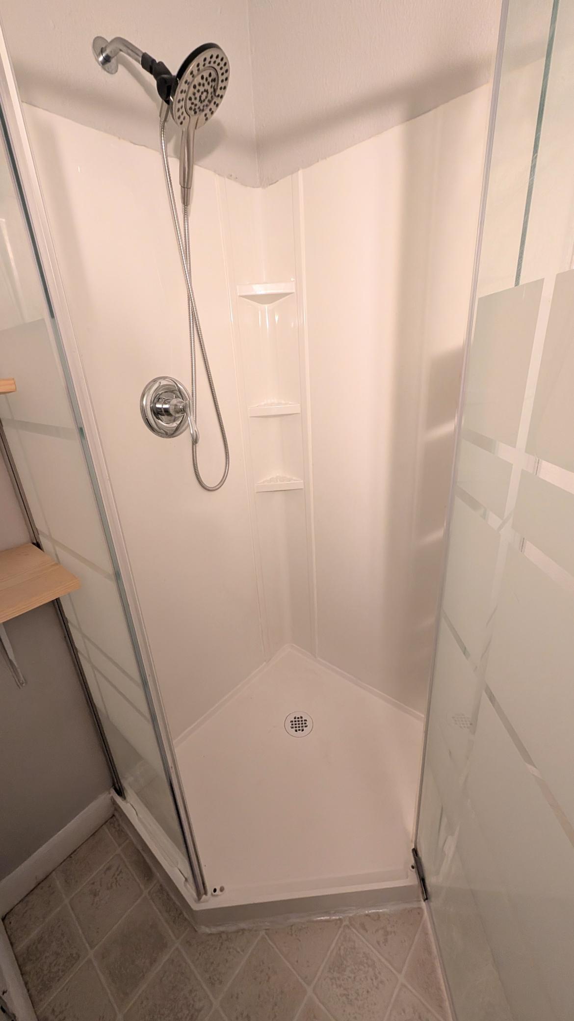 upstairs shower