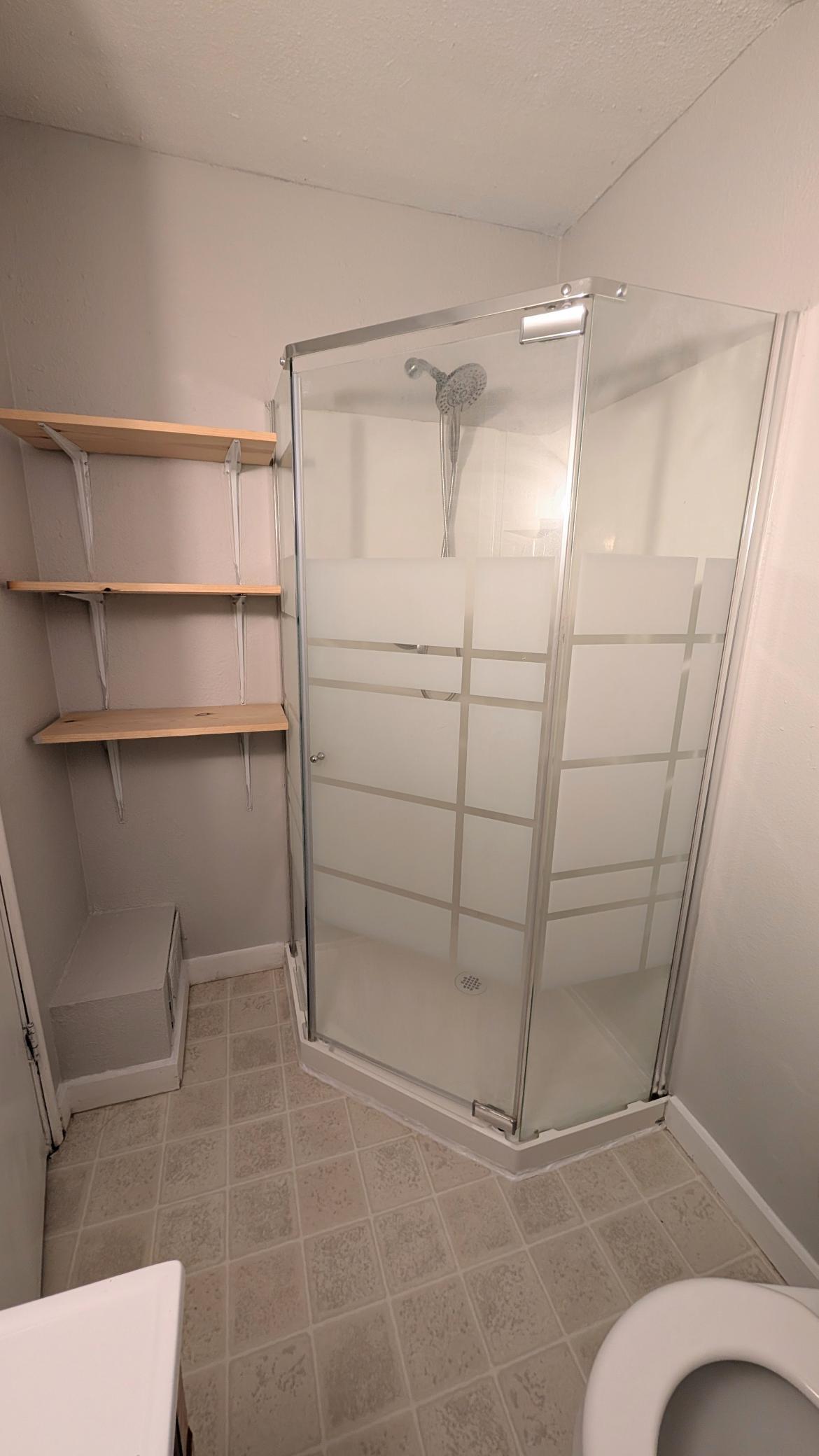 upstairs shower