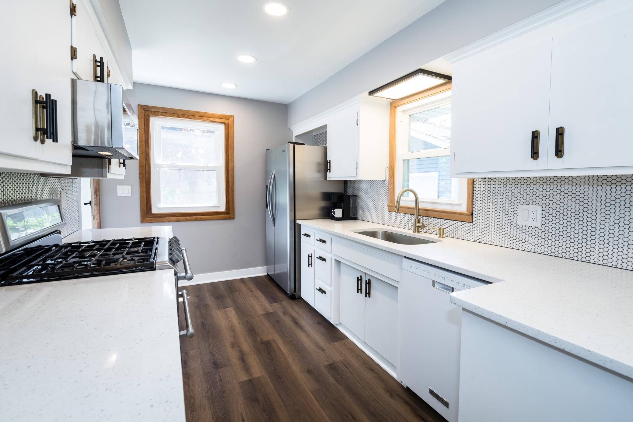 Solid quartz countertops