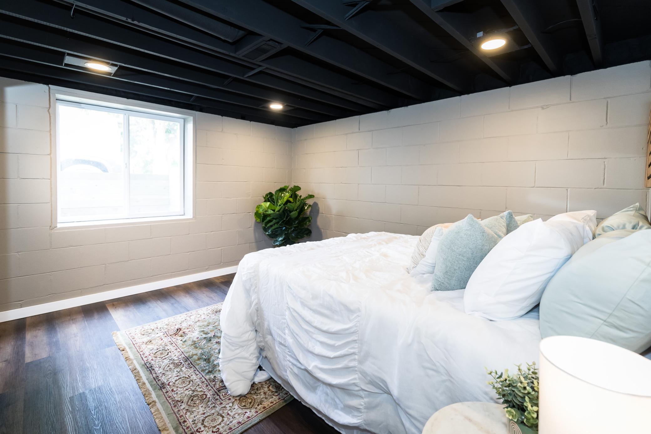 Tons of natural light with big egress window!