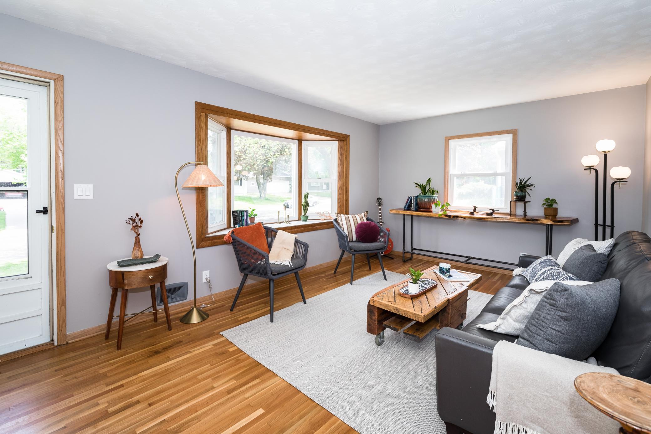 Updated double hung windows throughout.