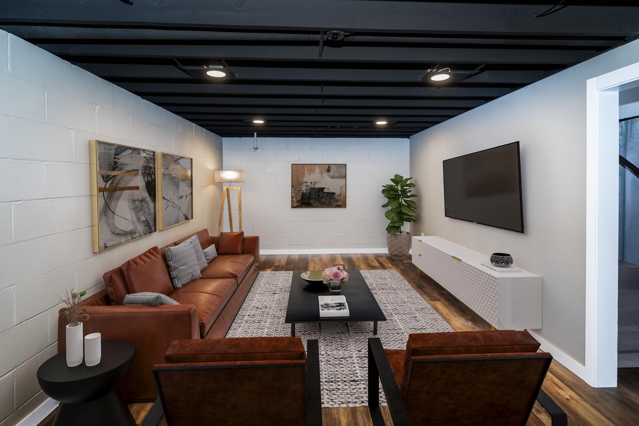 Lower level family room