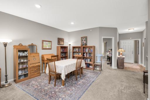 View of large dining space - door to 2nd bedroom