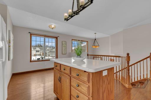 Adjacent to kitchen is another dining area.
