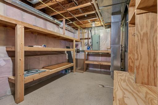 Expansive storage space doubles as your utility room!