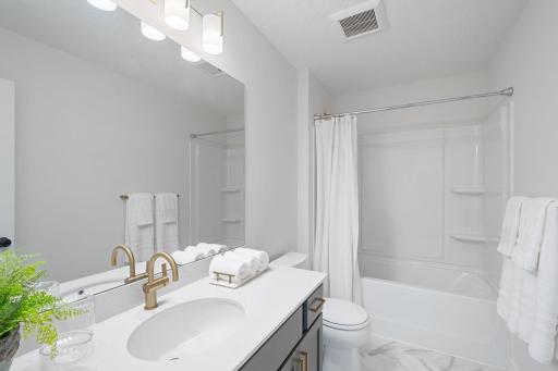 Upper Level Bathroom (Photo of similar home - Colors and selections will vary)