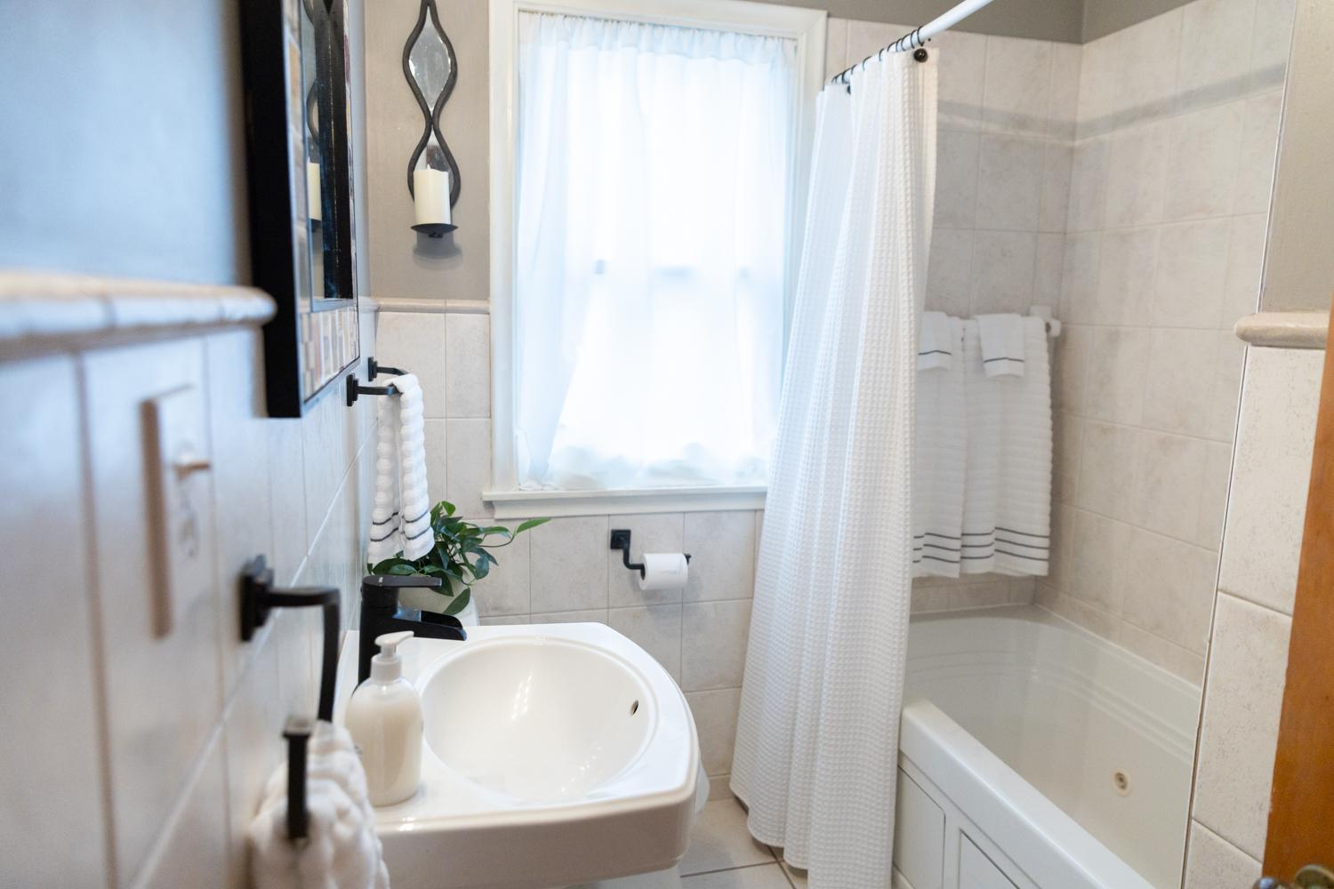 Updated Full Bath on main level