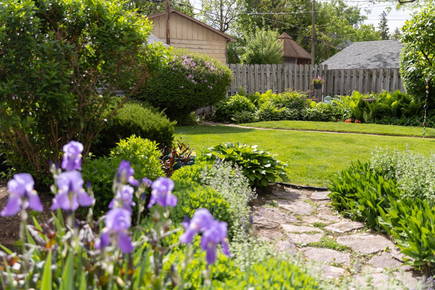 Another view of the perennial gardens