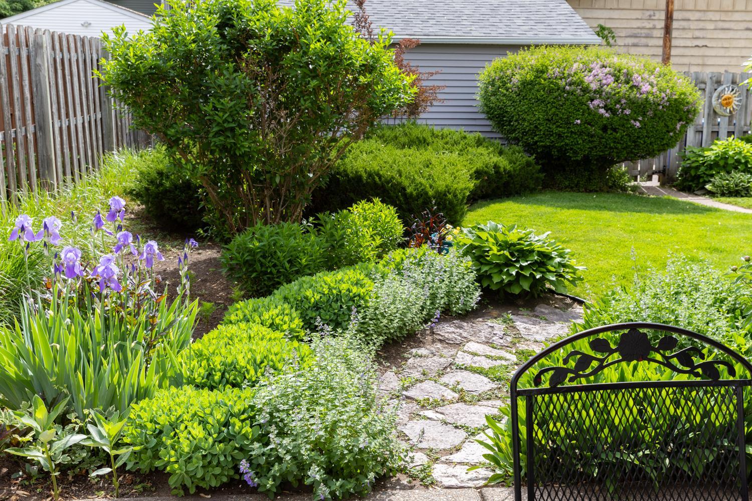 Some of the many perennial gardens