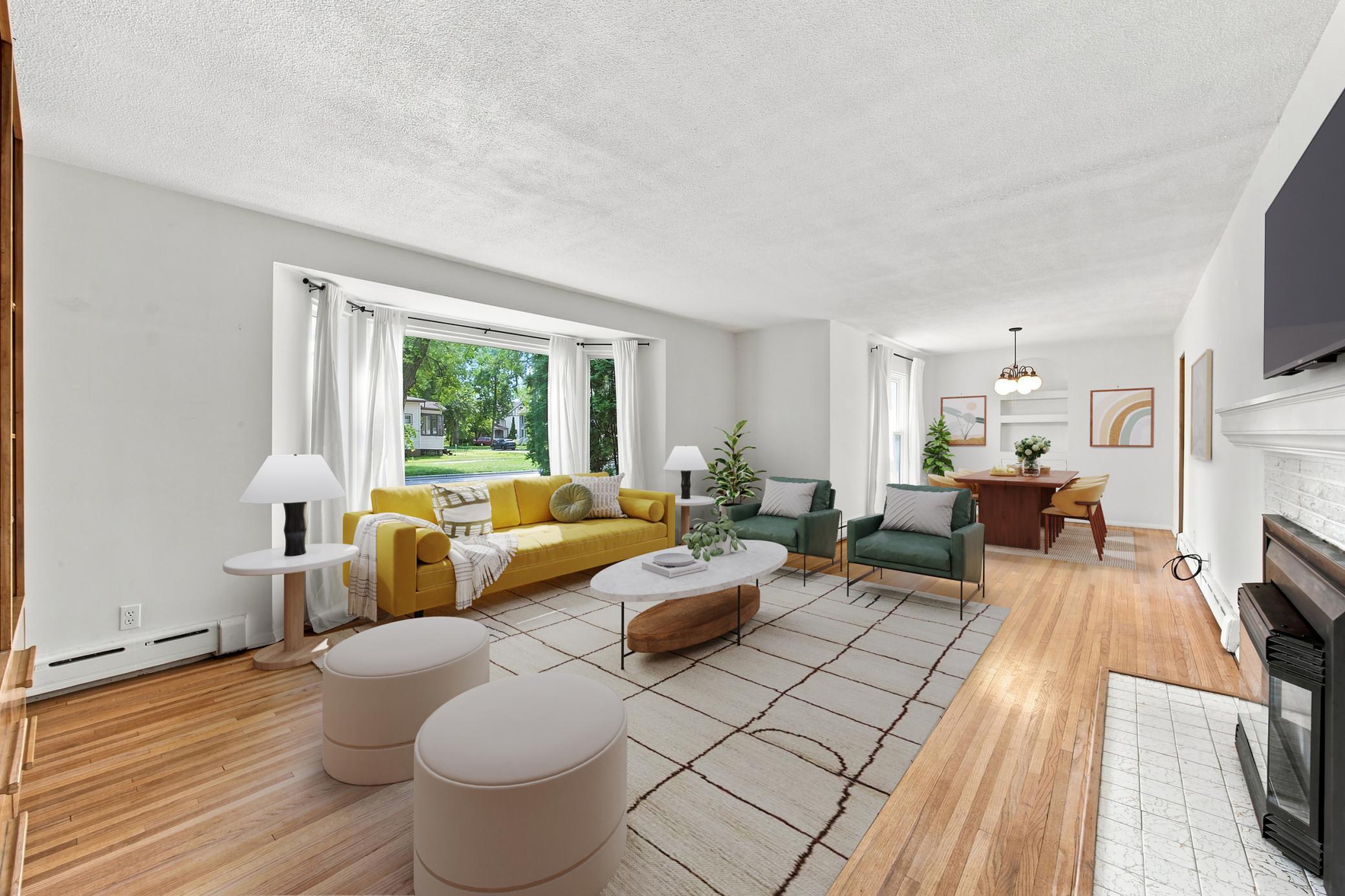 Living Room - Virtually staged