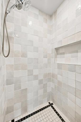 Primary Bath - Tiled shower
