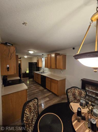 Kitchen dining , fixture replaced is black