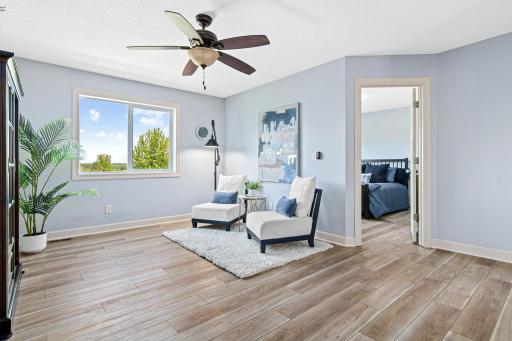 The loft is central amongst all the bedrooms and laundry room space.