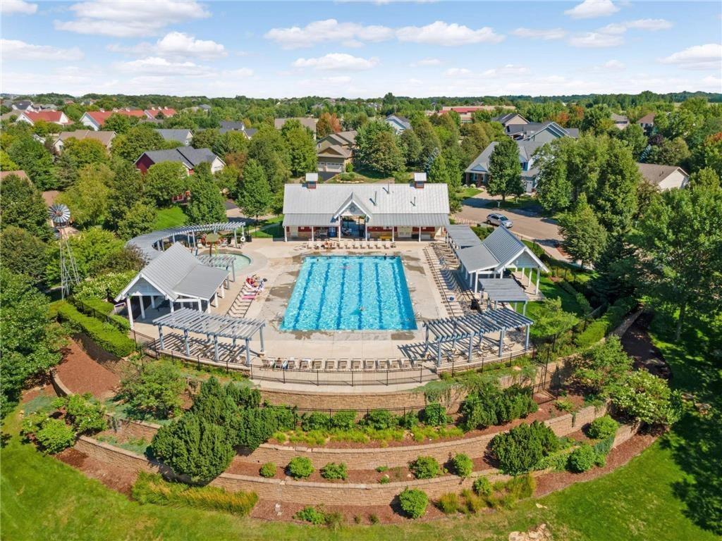 From above, you can really appreciate the scale of this resort-style aquatic center located at 11500 Halstead Trail, Woodbury, MN 55129.