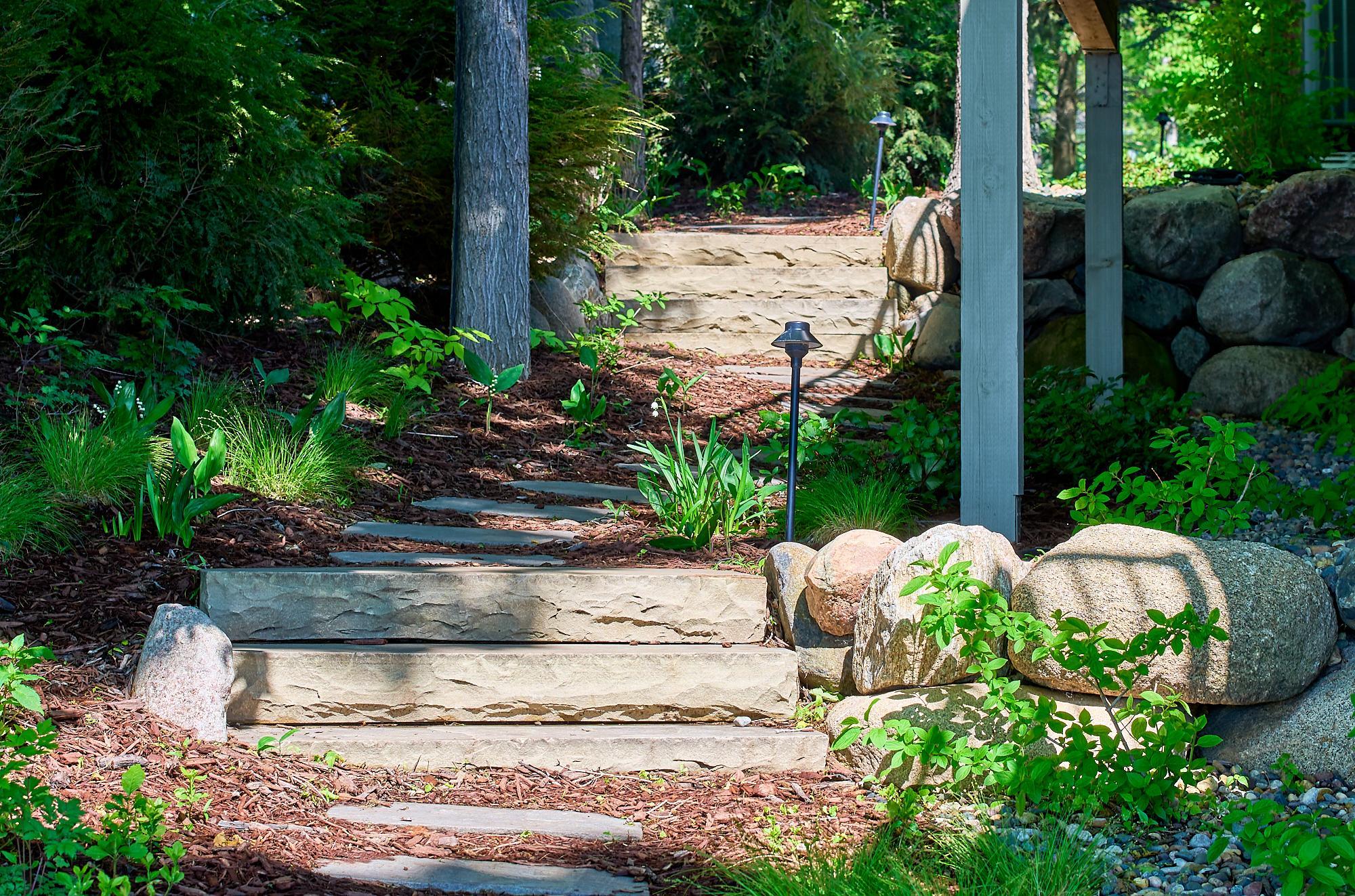 Landscape lighting is on timers