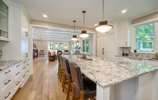 Informal Dining around this functional Center Island