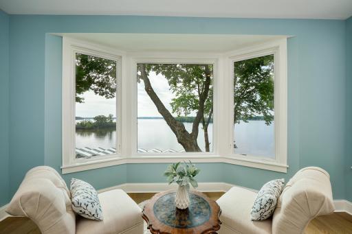 Main floor Primary Suite - Bay Window Lake Views