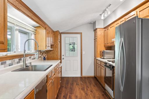 Kitchen-Wonderfully sized with natural light everywhere