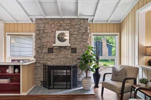 Main Floor Family Room Fireplace