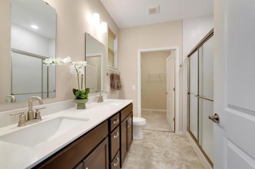 Upgraded Quartz Countertops in both bathrooms!