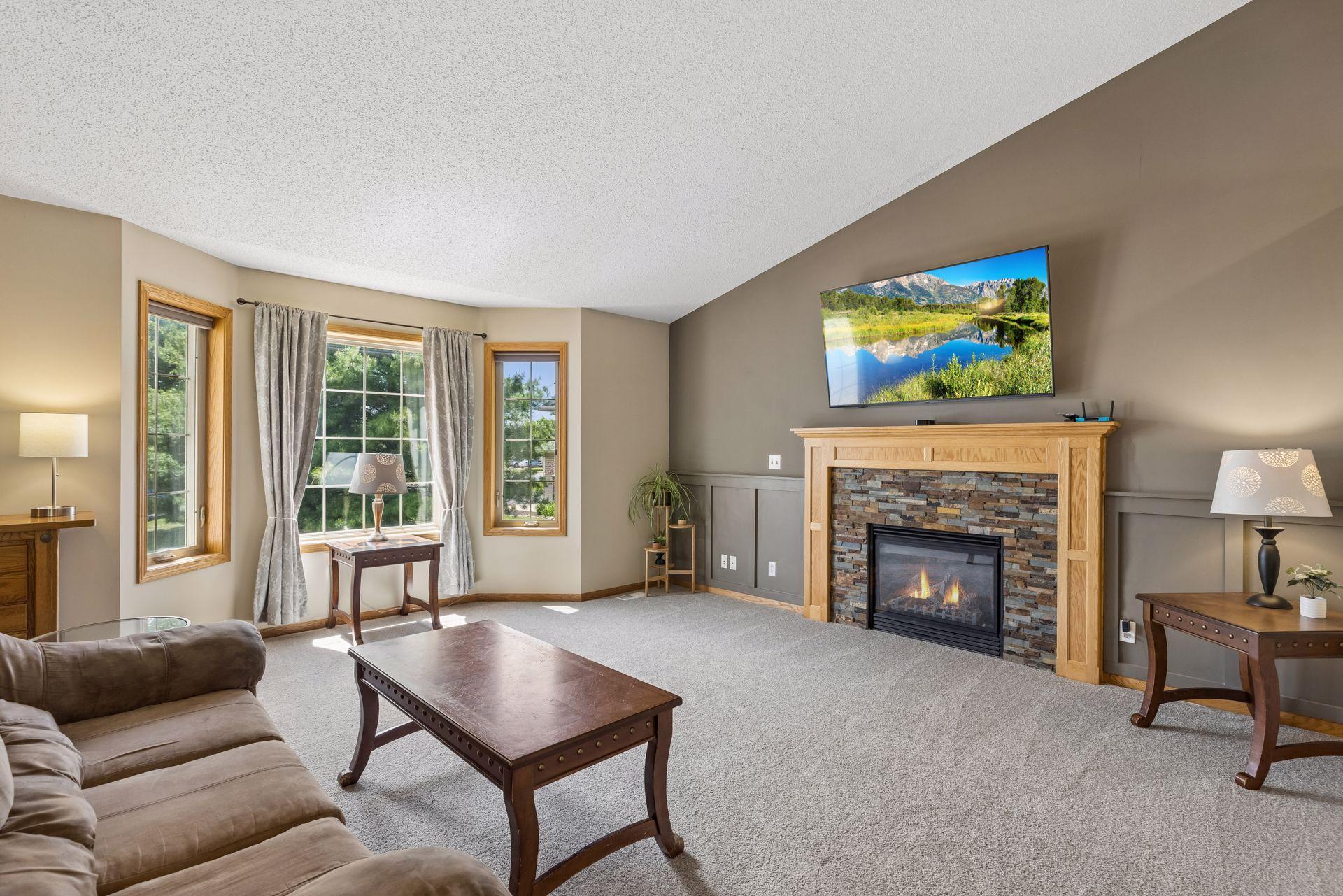 Living Room w/ Fireplace