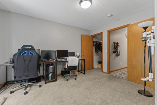 Main floor bedroom which can be used as a family room or home office.