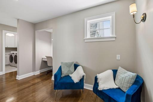Sitting/study area in the hallway of the three additional bedrooms upstairs
