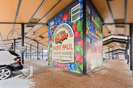 Enjoy being a block away from St. Paul Farmer's Market