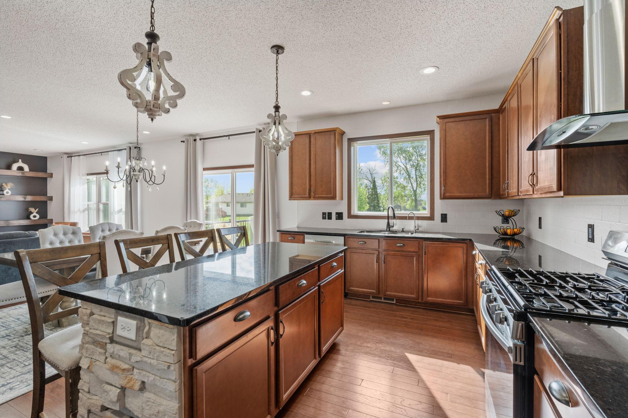Open concept kitchen