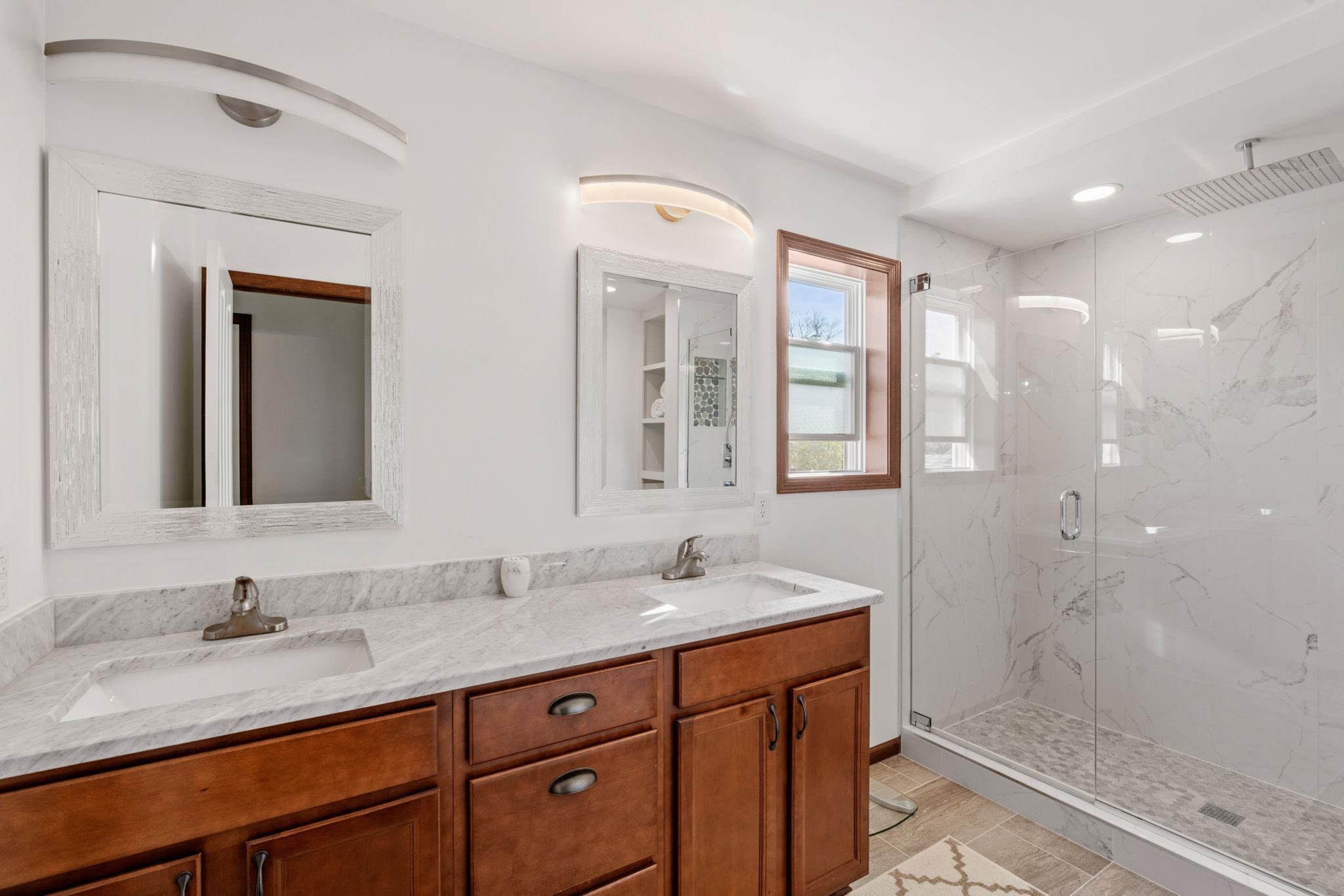 Private Primary Bath with Double Vanity