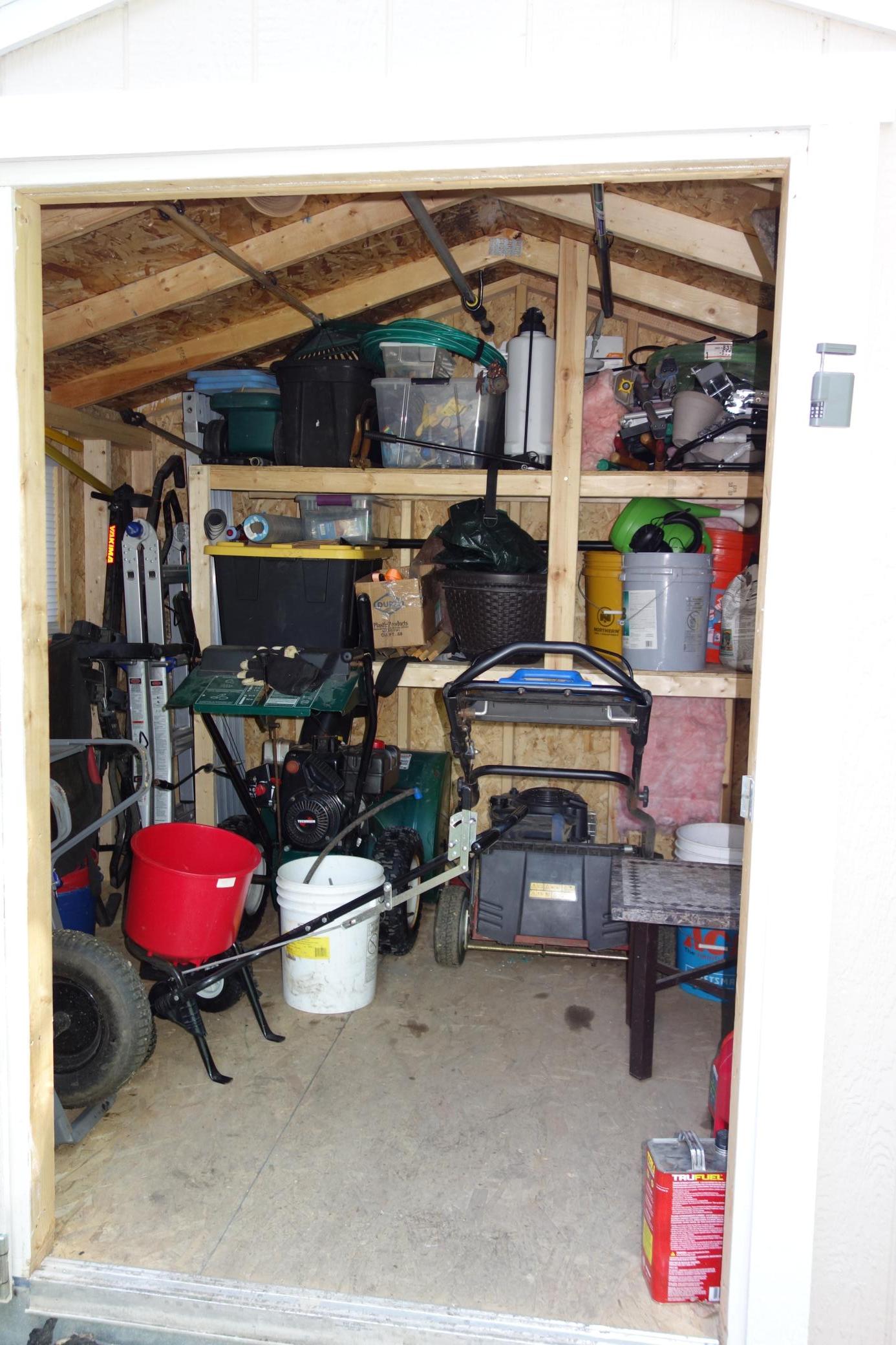 So much extra storage space in the shed.