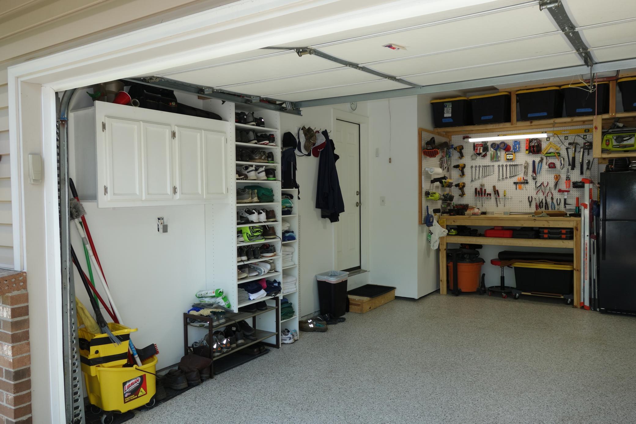 New epoxy flooring with so much organizational storage