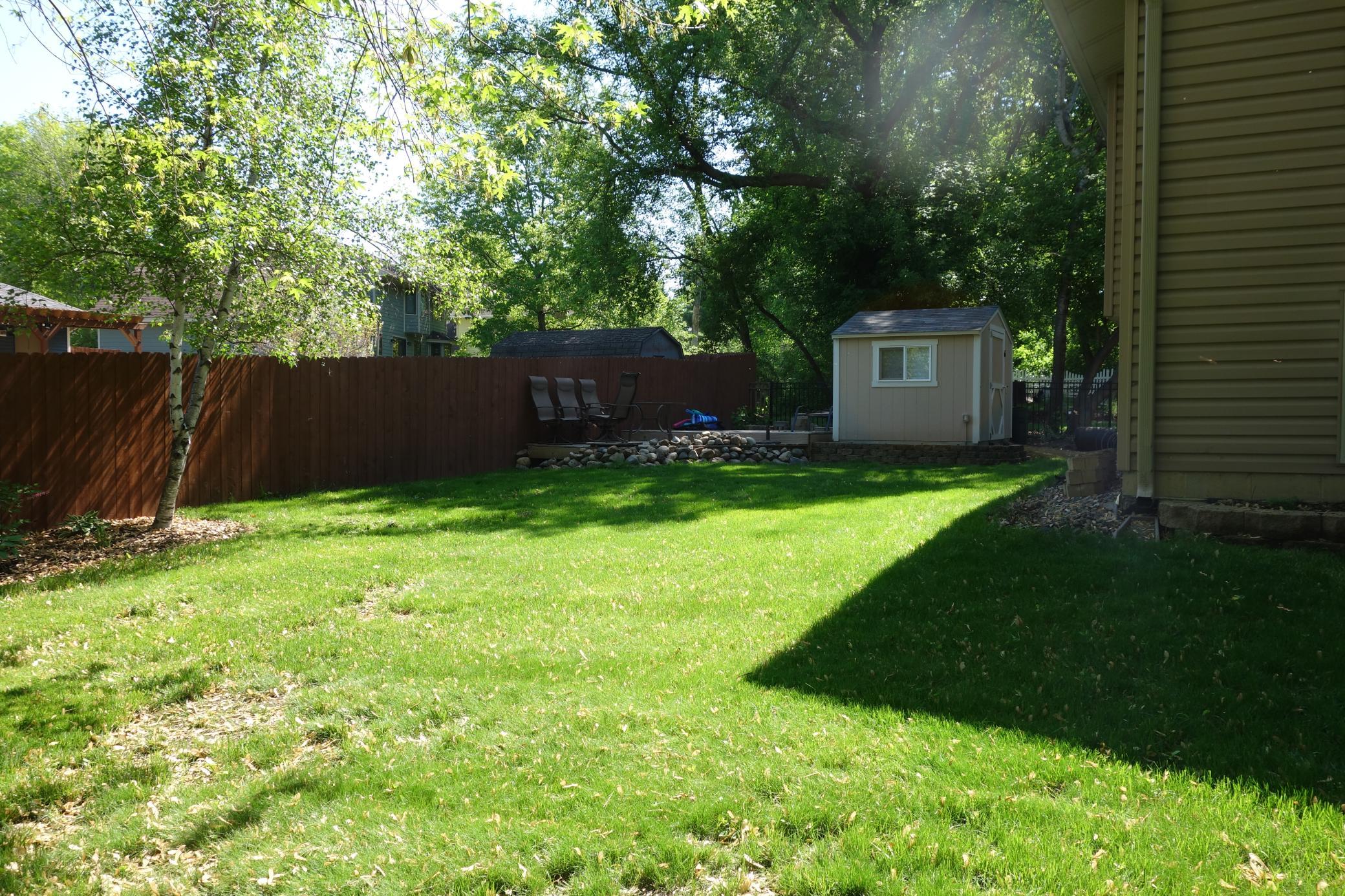 Shed included