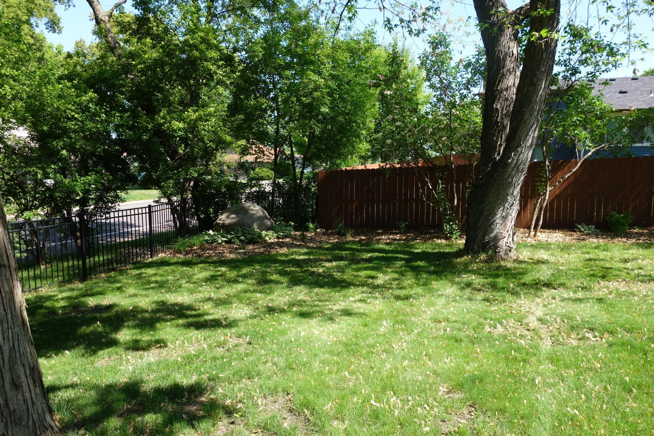 Fully fenced yard