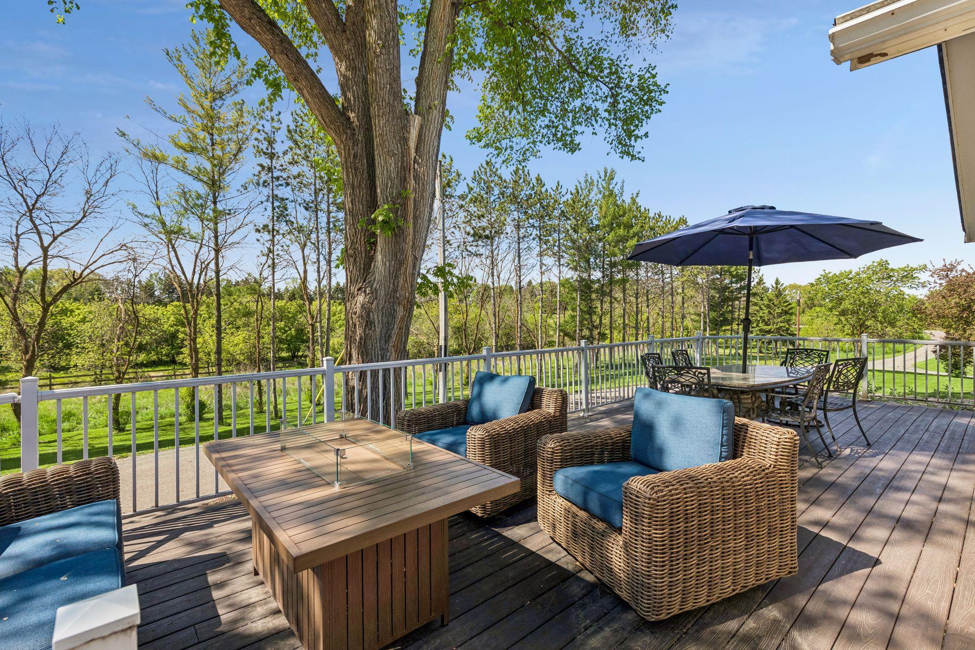 It has dappled sunlight and complete privacy from any neighbors.