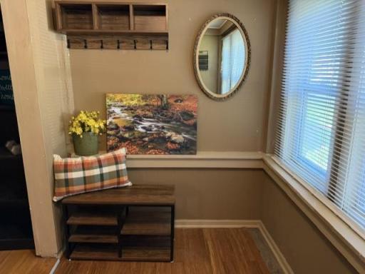 The front entry is light filled and welcoming!