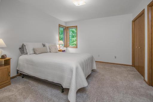 Good sized master bedroom with lots of closet space.