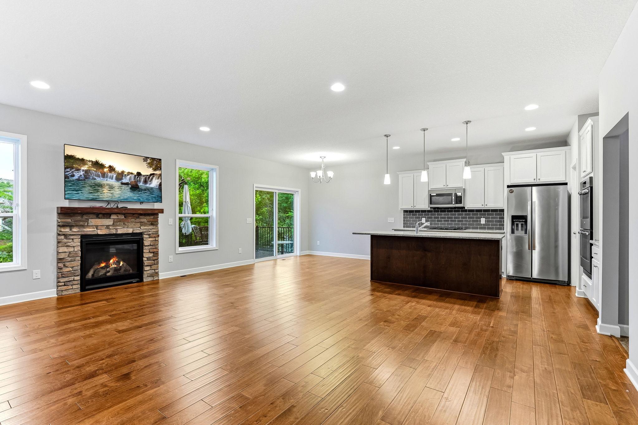 Sightlines stretch from room to room, creating a spacious, airy feel perfect for everyday living and entertaining.